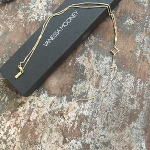 Vanessa Mooney Gold Lariat Necklace